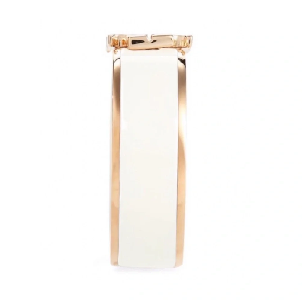 Tory Burch • Ivory White Kira Logo Ring